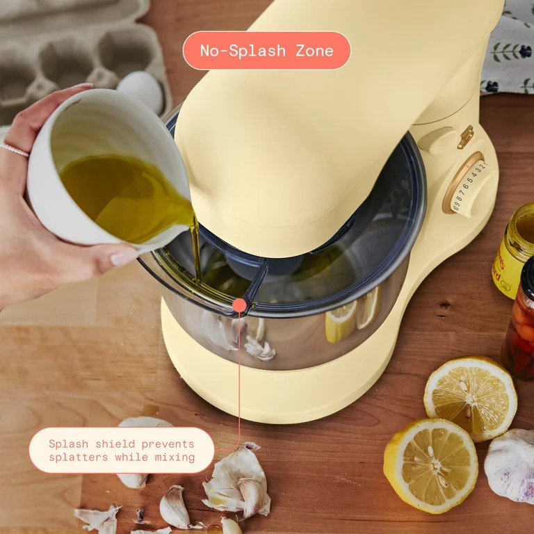 Beautiful 3.5 Qt Stand Mixer with Flat Beater, Dough Hook, Balloon Whisk, Buttercream by Drew Bar... | Walmart (US)