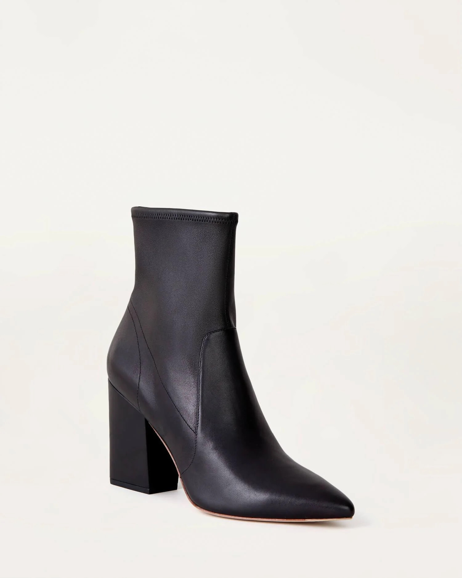 Isla Black Leather Slim Ankle Bootie | Loeffler Randall