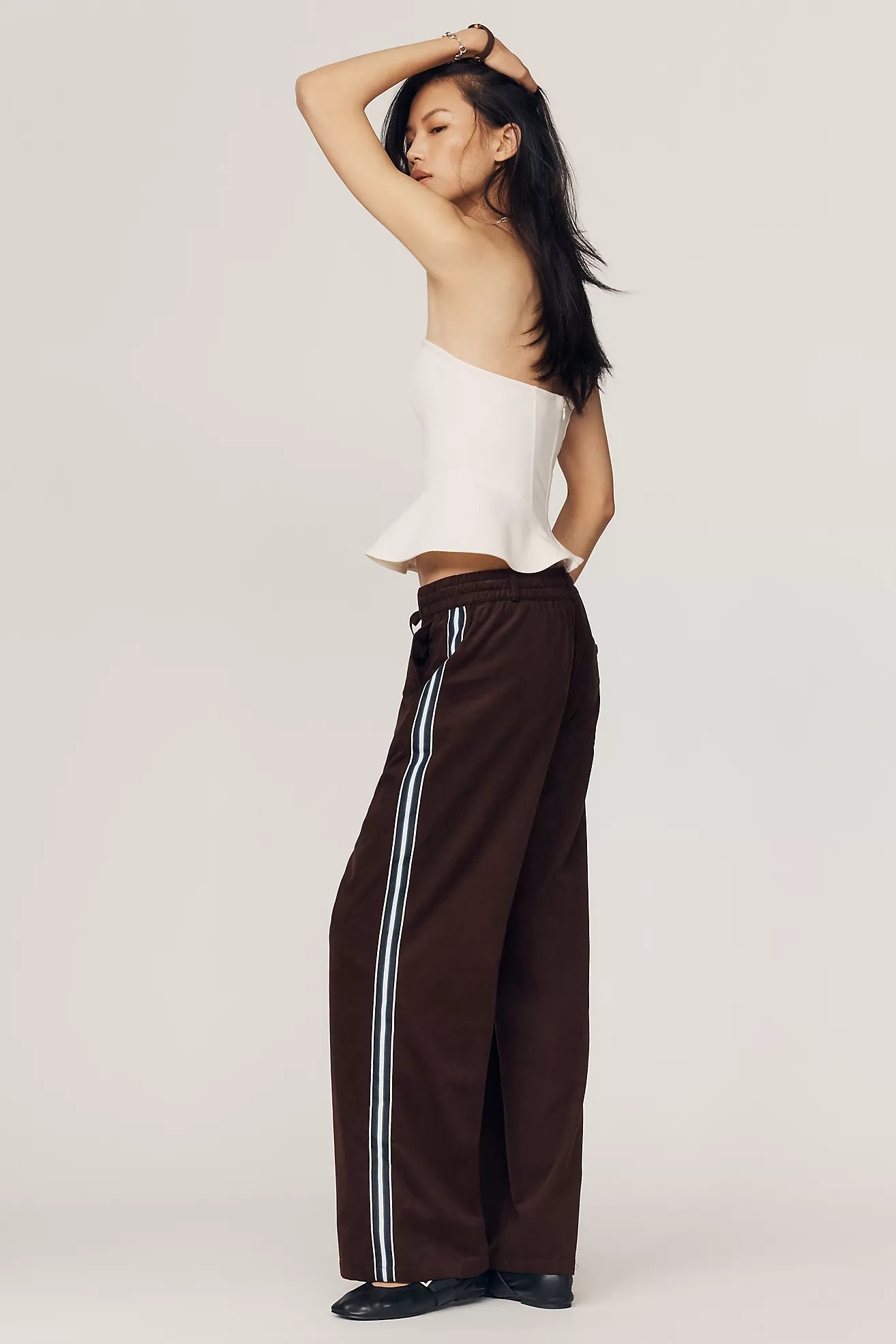 Maeve Brooklin Corduroy High-Rise Wide-Leg Pants | Anthropologie (US)
