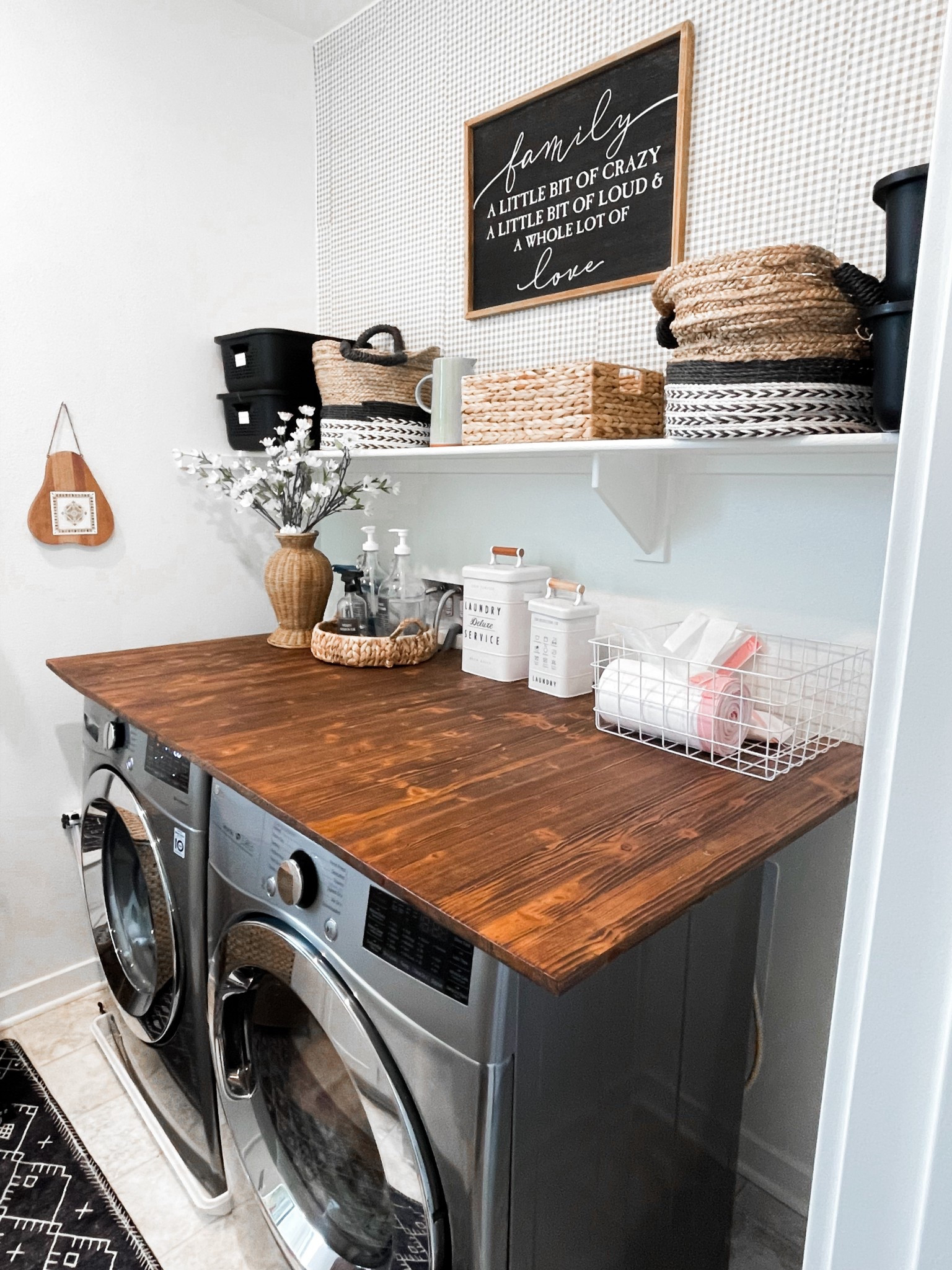 Laundry make over 🩷 budget friendly home makeover 

#LTKHome