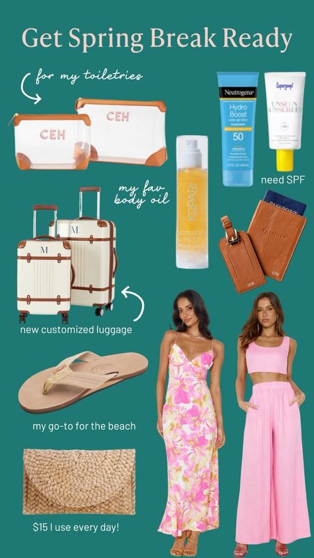 My spring break must haves. Love this SPF, my travel must haves and vacation clothes! 

#LTKSeasonal