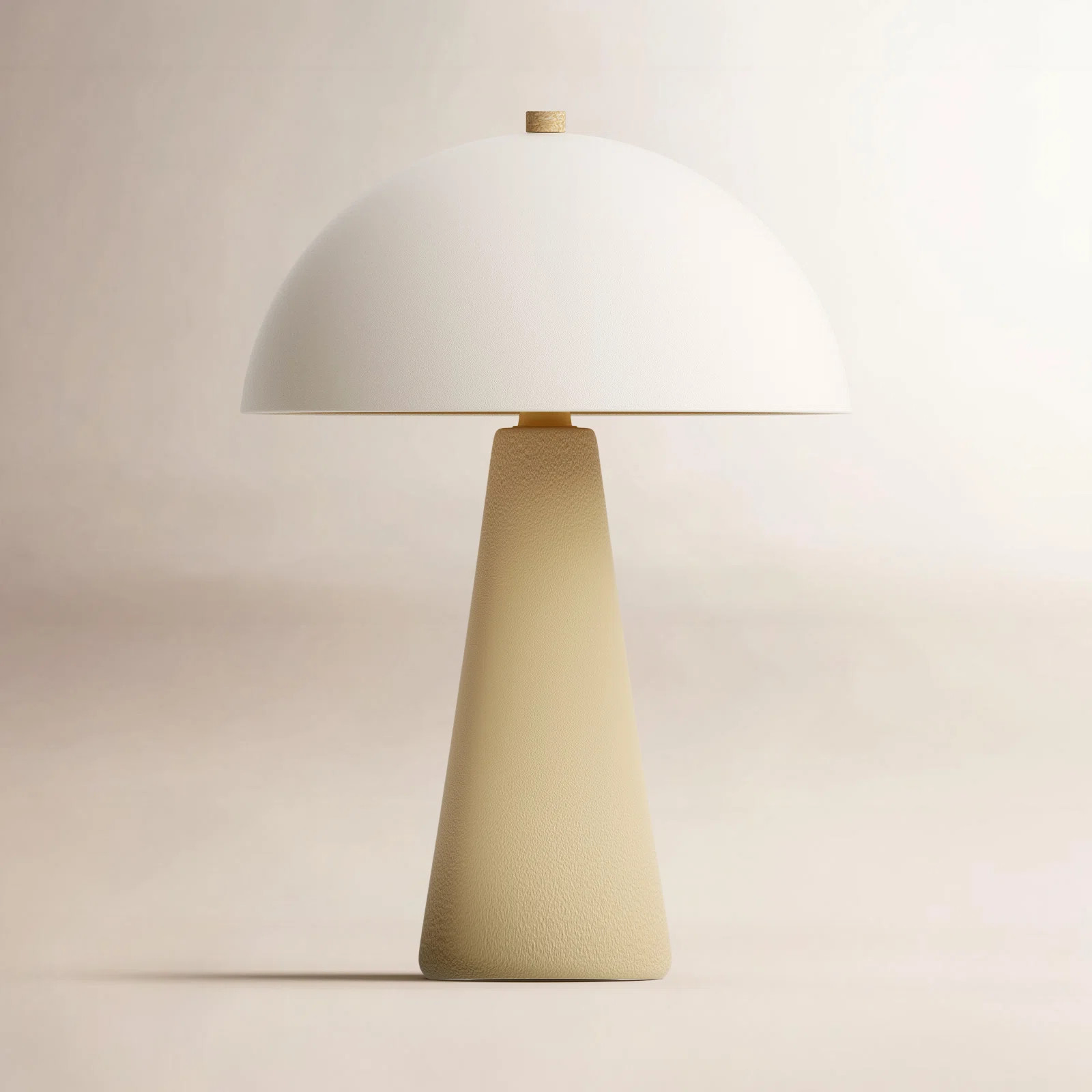 Latitude Run® Fistes 17.8" Modern Scandinavian Ceramic Mushroom Table Lamp Soft Ambient Light fo... | AllModern