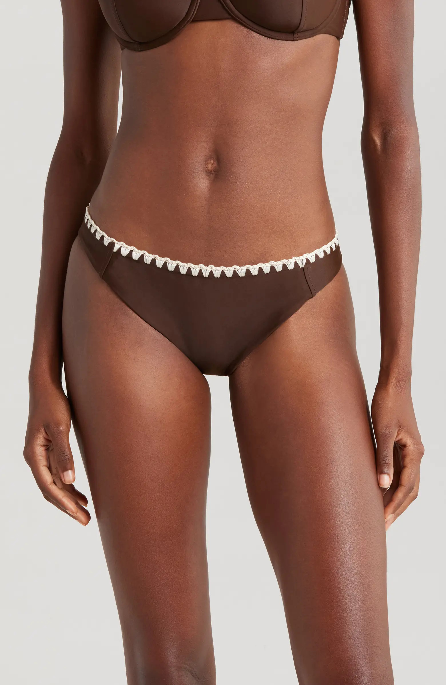 Iliana Contrast Edge Bikini Bottoms | Nordstrom