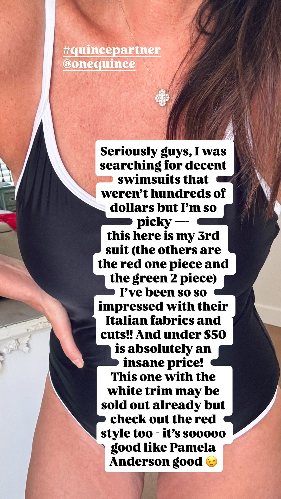 Excellent quality for under  $50  too good to be true but don’t sleep on this one!! They sell out so fast! 


@Quince #quincepartner 

#LTKMidsize #LTKSwim #LTKTravel