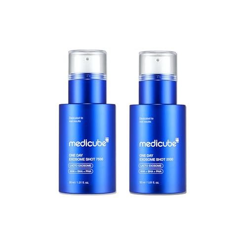 medicube Zero Exosome Shot Duo: Zero Exosome Shot 2,000PPM Spicule Facial Serum and Zero Exosome SHot 7,500PPM Spicule Facial Serum | Amazon (US)