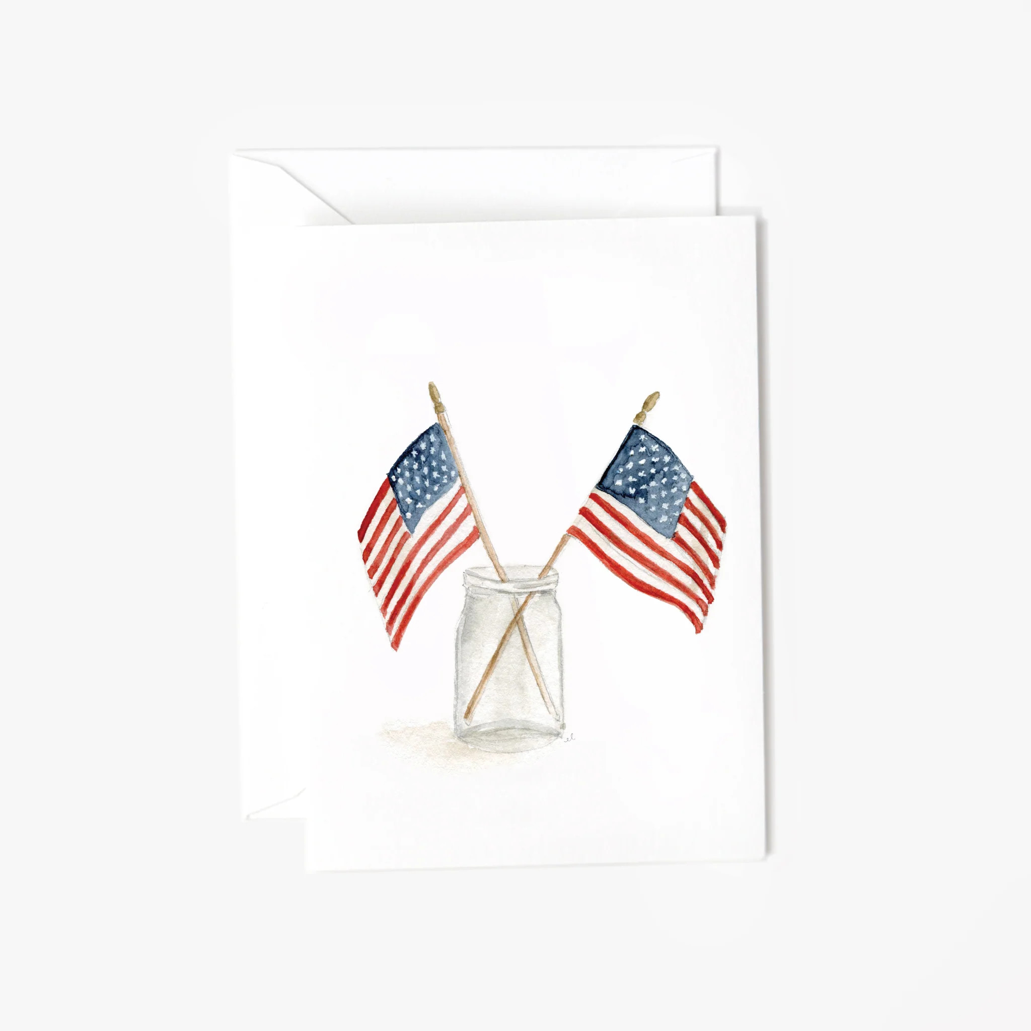 flags mini enclosure notecard | Emily Lex Studio