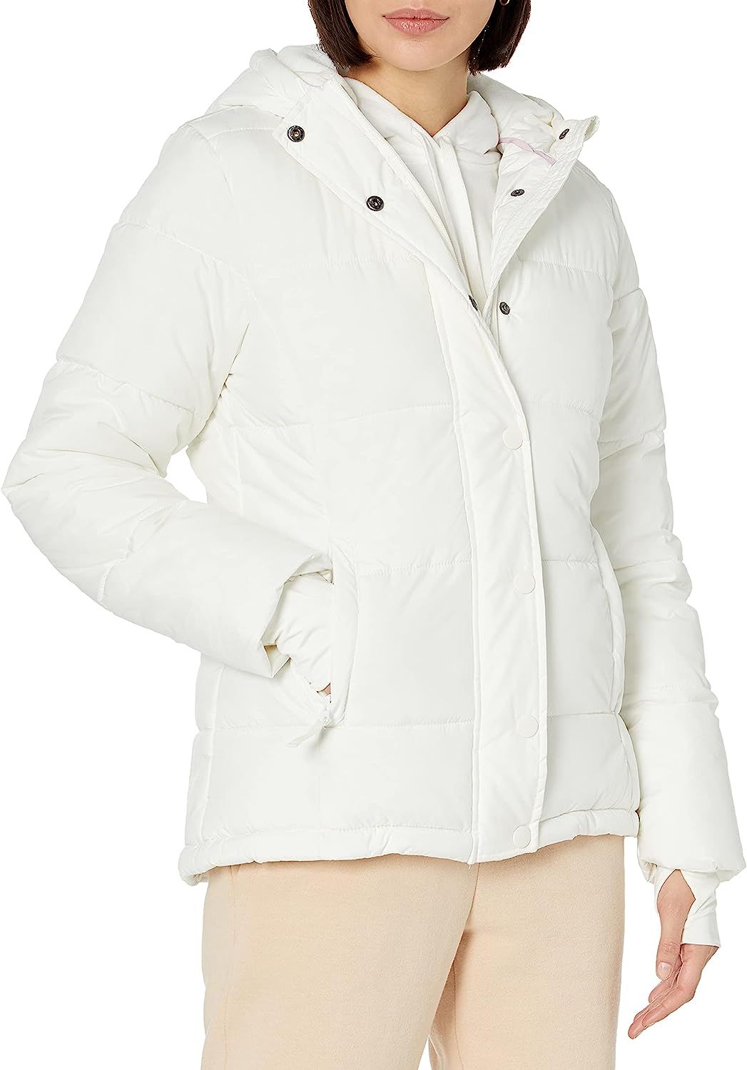 Amazon Essentials Women's Heavyweight Long-Sleeve Hooded Puffer Coat (Available in Plus Size) | Amazon (US)
