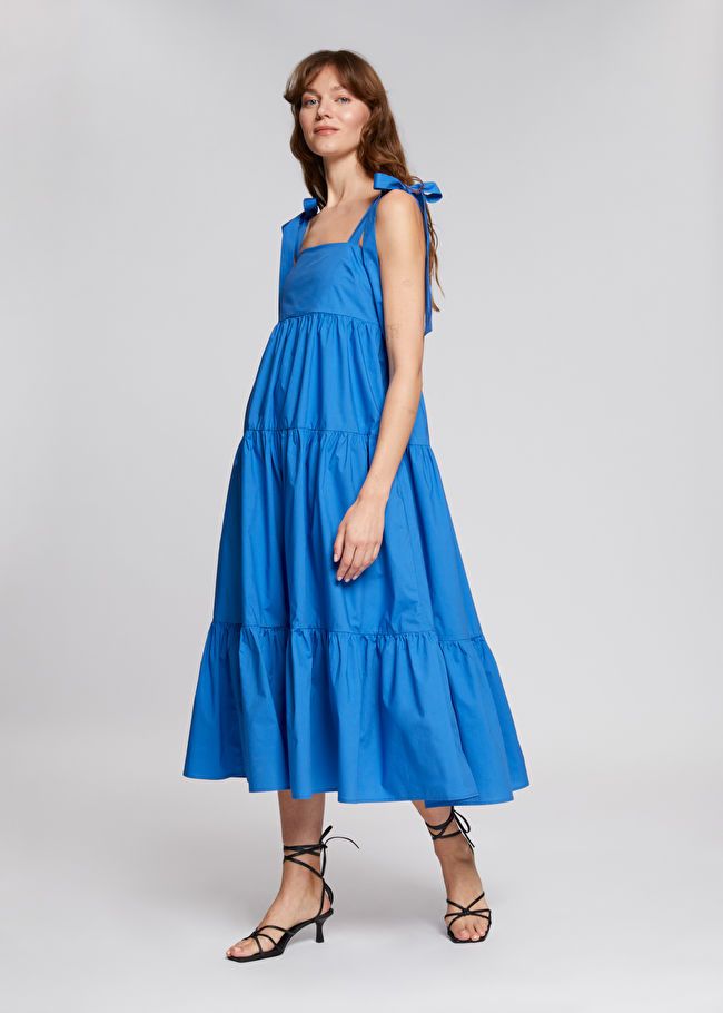 Tiered Babydoll Midi Dress | & Other Stories US