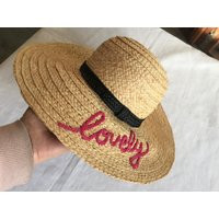 Floppy Hat, Kate Spade, Wide Brim Straw Beach Sun Designer Raffia Shade Hat | Etsy (US)