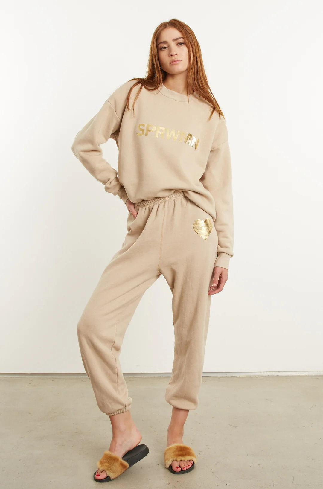 Oat Tri-Blend Logo Sweatshirt | SPRWMN