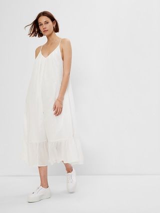 Strappy Ruffle Hem Maxi Dress | Gap (US)