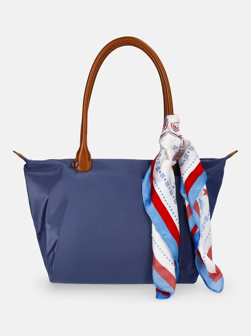 No Boundaries Women's Americana Print Square Scarf | Walmart (US)