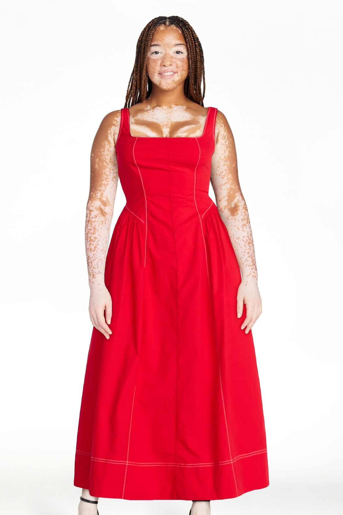 Free Assembly Women's and Women's Plus Sleeveless Cotton Panel Maxi Dress, Sizes XS- 4X | Walmart (US)