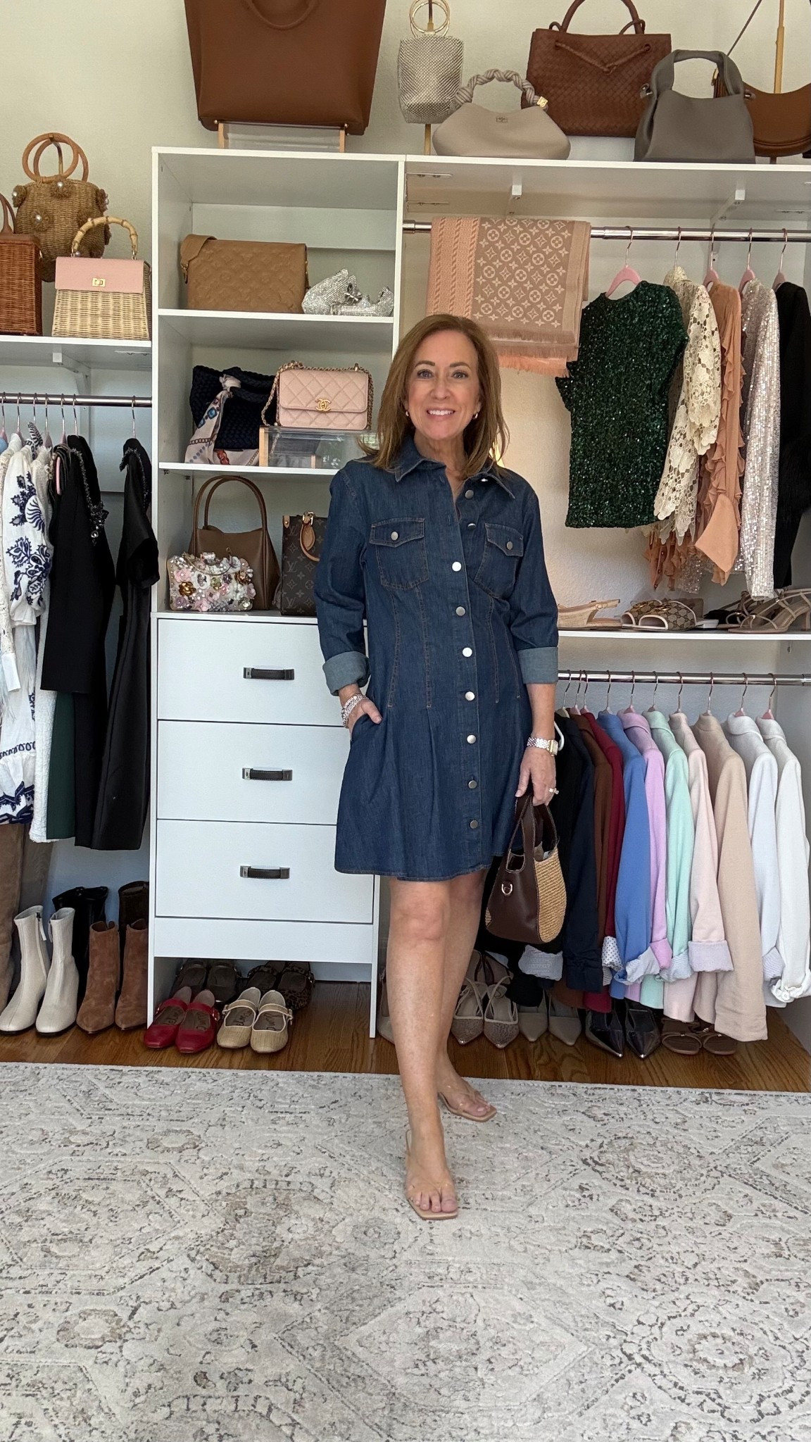 The denim dress just never goes out of style! Timeless, classic and modern! 

#LTKPetite #LTKootd #LTKOver40