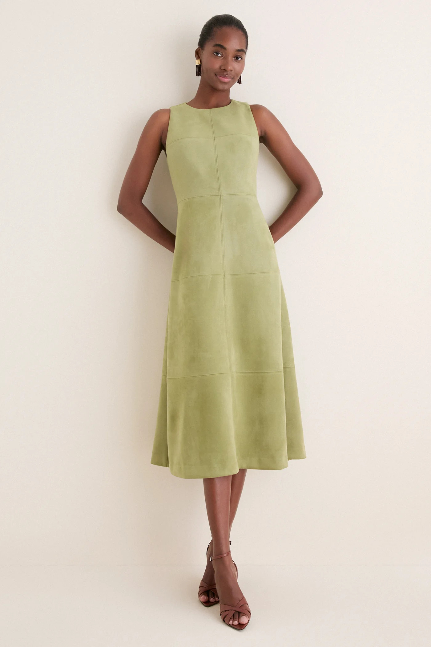 Moss Suede Manon Dress | Tuckernuck (US)