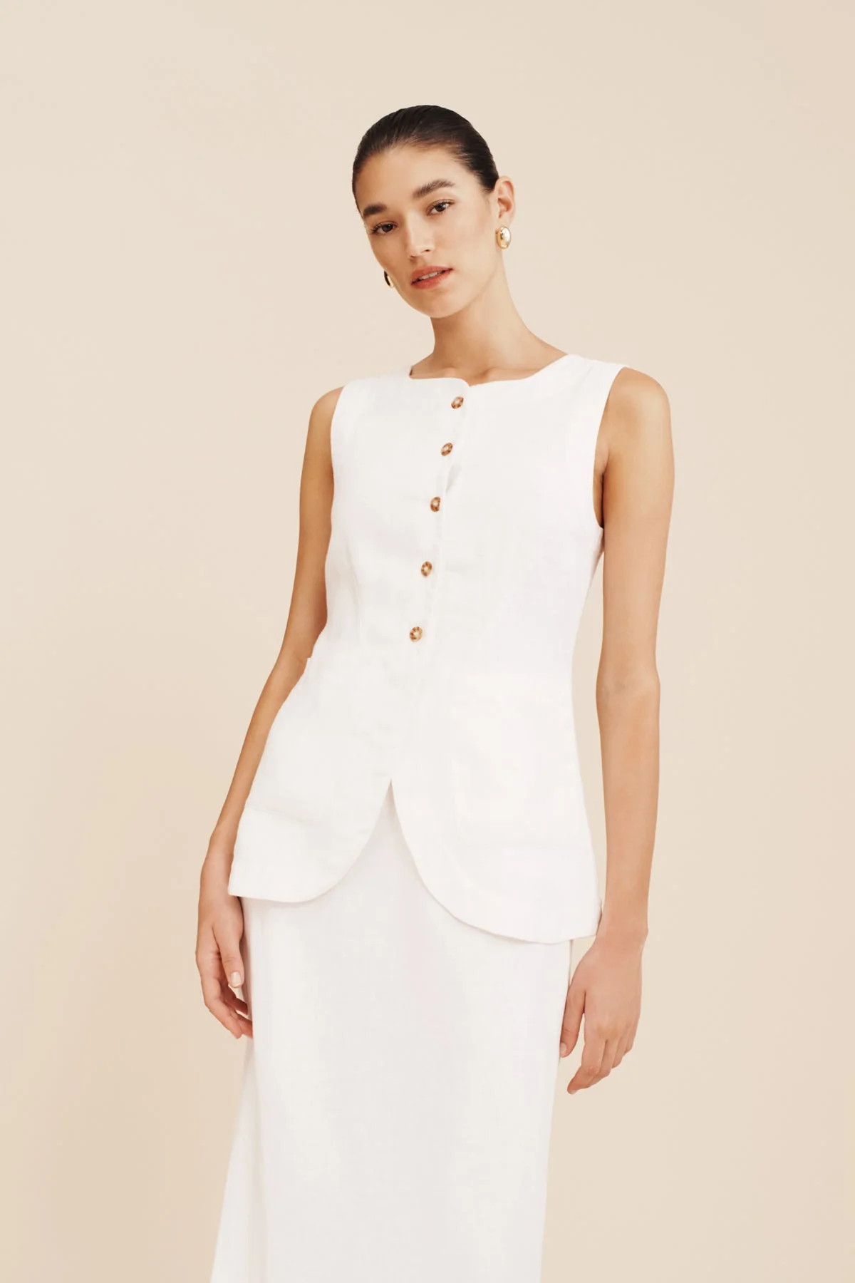 EMMA VEST - IVORY | POSSE (US)