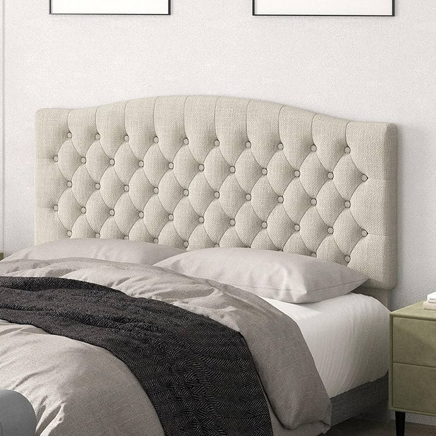 Queen Headboard Only, Upholstered Headboard Queen for Adjustable Bed Linen Tufted Queen/Full Size... | Amazon (US)
