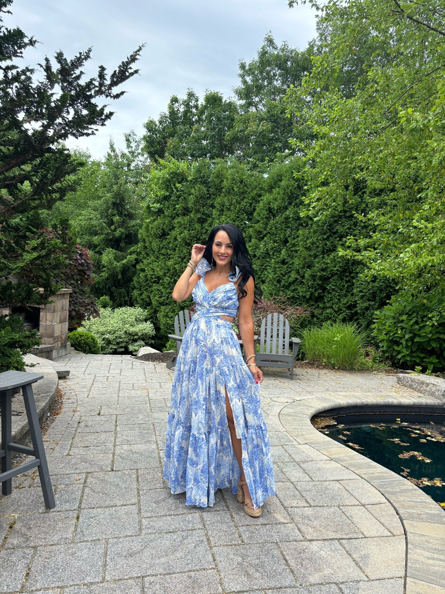 Blue and white floral
Cut out dress

#LTKootd #LTKWedding #LTKSeasonal