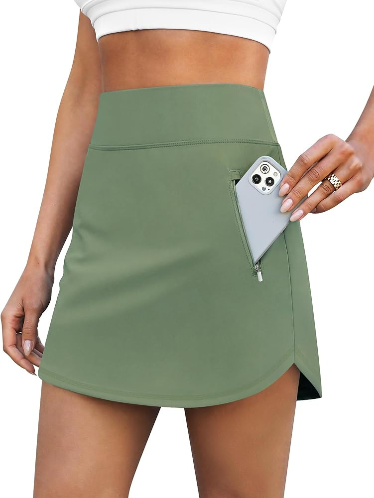 LouKeith Golf Skirts for Women Tennis Skirt with Zipper Pockets High Waisted Running Casual Athle... | Amazon (US)