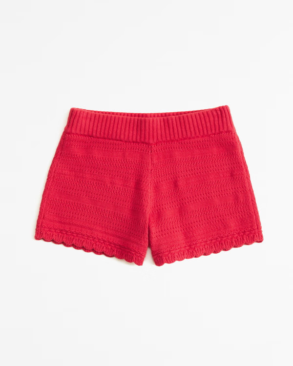 crochet-style shorts | Abercrombie & Fitch (US)