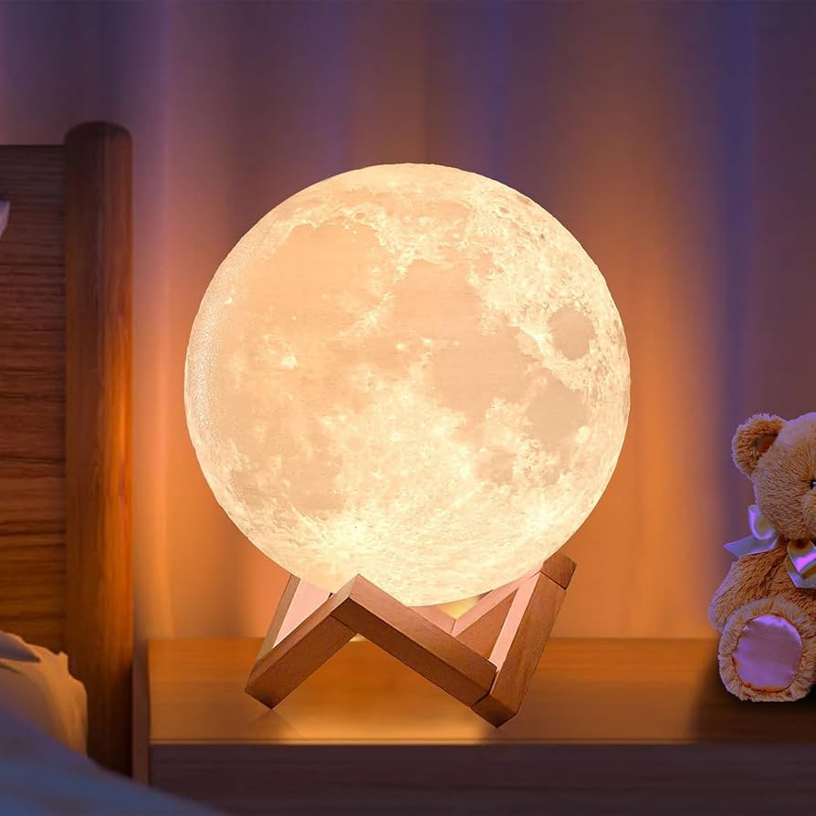 AED Moon Lamp for Bedroom Moon Night Light for Adults Kids Baby- Gifts for Girls Boys Women Men Remo | Amazon (US)