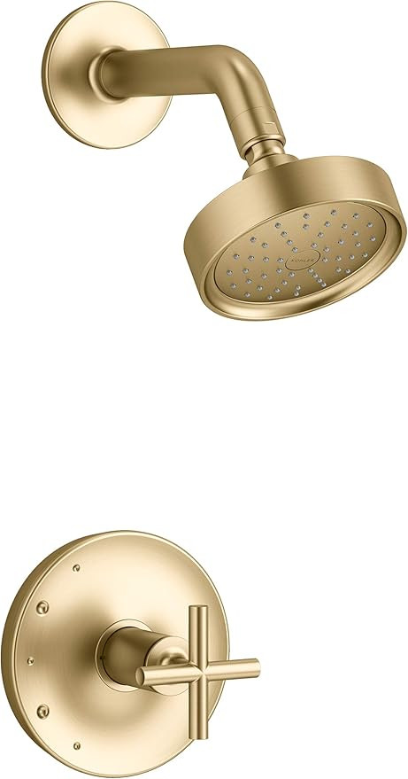 Kohler K-TS14422-3G-2MB Purist Shower Faucet System, Vibrant Brushed Moderne Brass | Amazon (US)