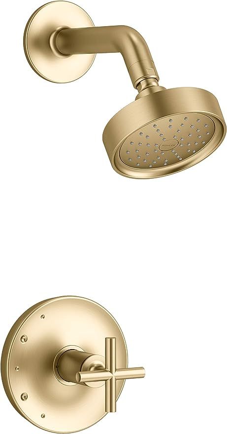 Kohler K-TS14422-3G-2MB Purist Shower Faucet System, Vibrant Brushed Moderne Brass | Amazon (US)