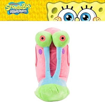 Amazon.com: Spongebob Squarepants Gary Plush Cuddly Cuddle Pillow, Super Soft & Cozy, 16.50" Tall... | Amazon (US)
