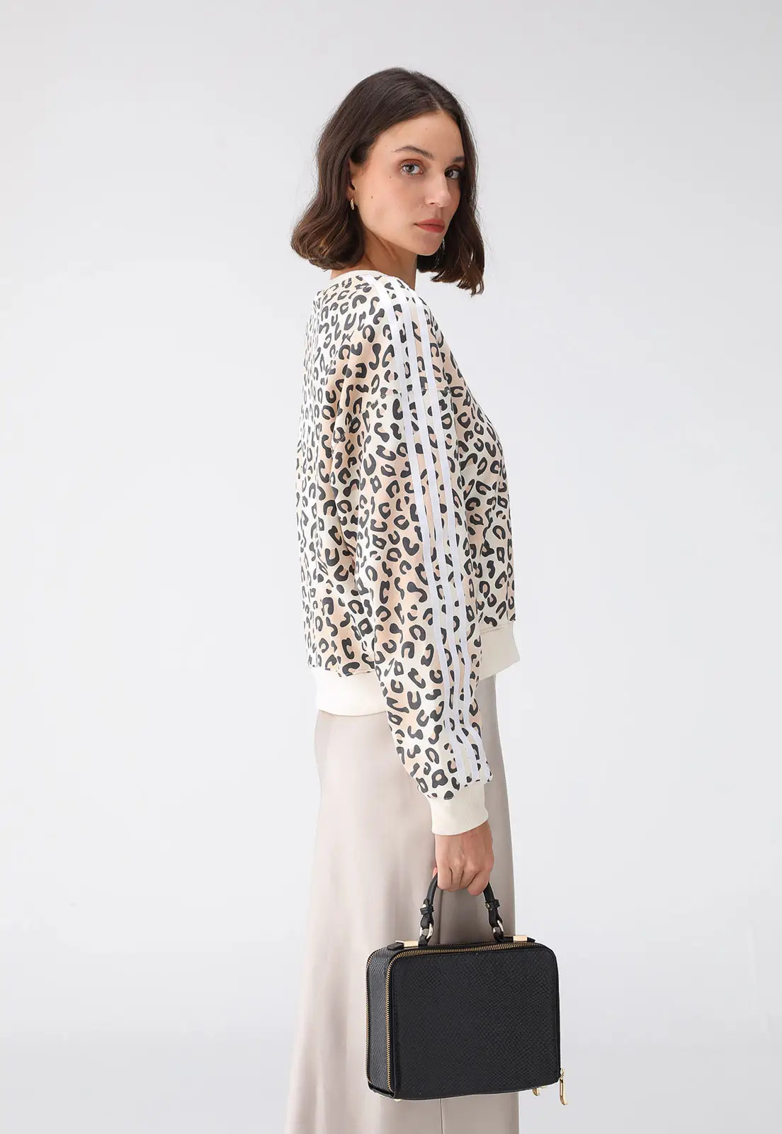 Blusa de Moletom Fechada adidas Originals Leopard Luxe Off-White | Dafiti (BR)