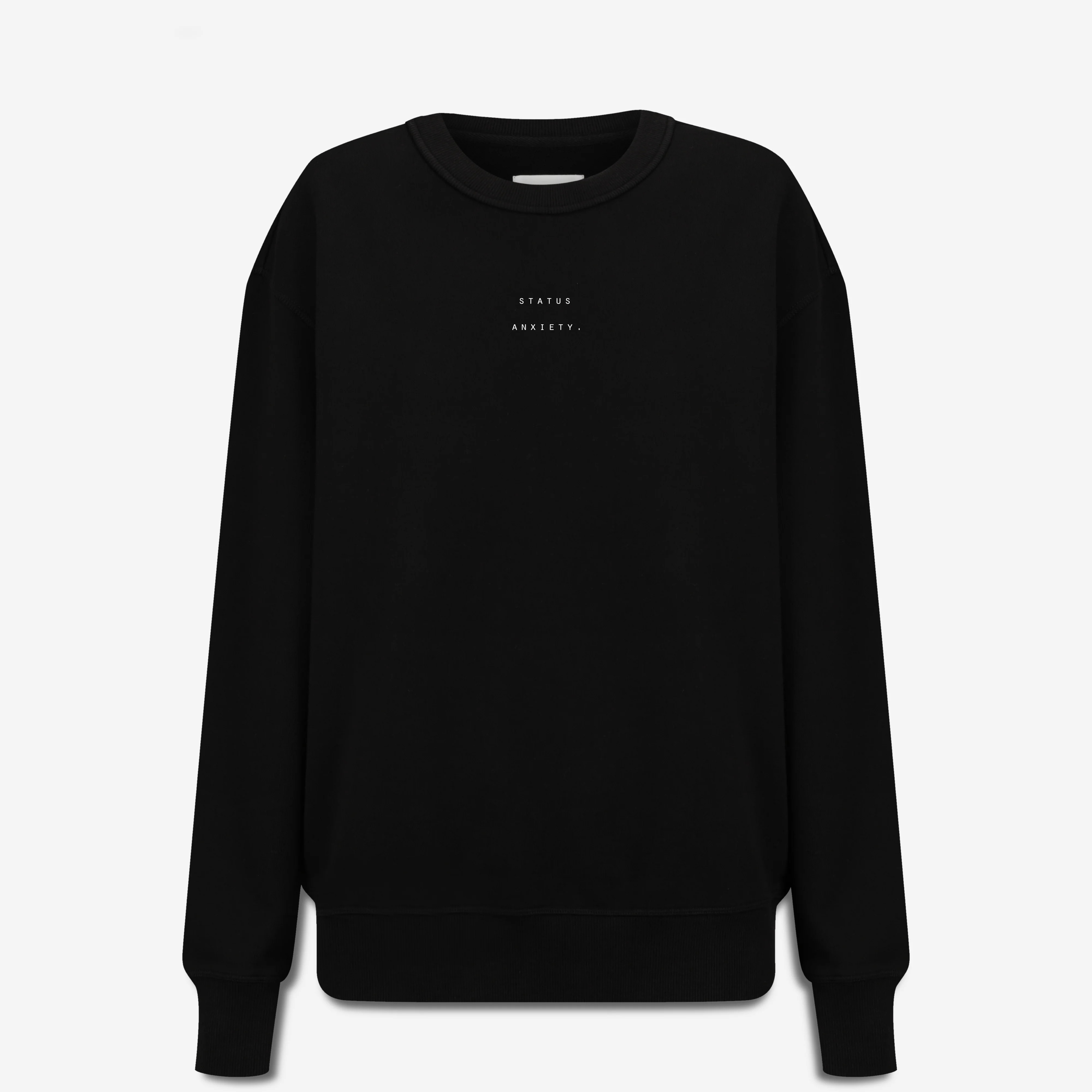 Could Be Nice Women's Soft Black Jumper with Logo | Status Anxiety® | Status Anxiety 