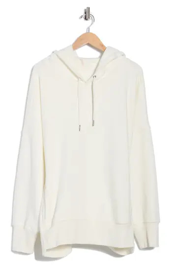 Free People FP Movement Sprint to the Finish Oversize Cotton Blend Hoodie in Ivory at Nordstrom Rack, Size Large | Nordstrom Rack