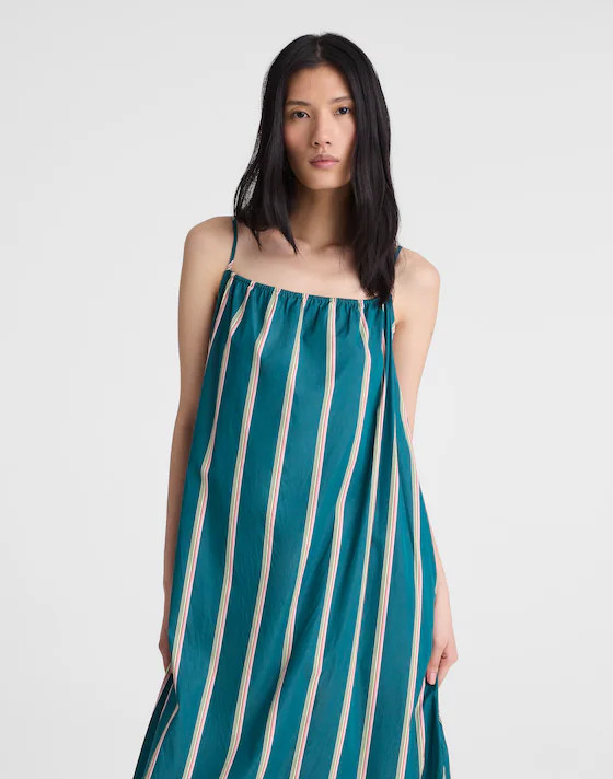 Madewell x Shopbop Gathered A-Line Midi Dress | Madewell
