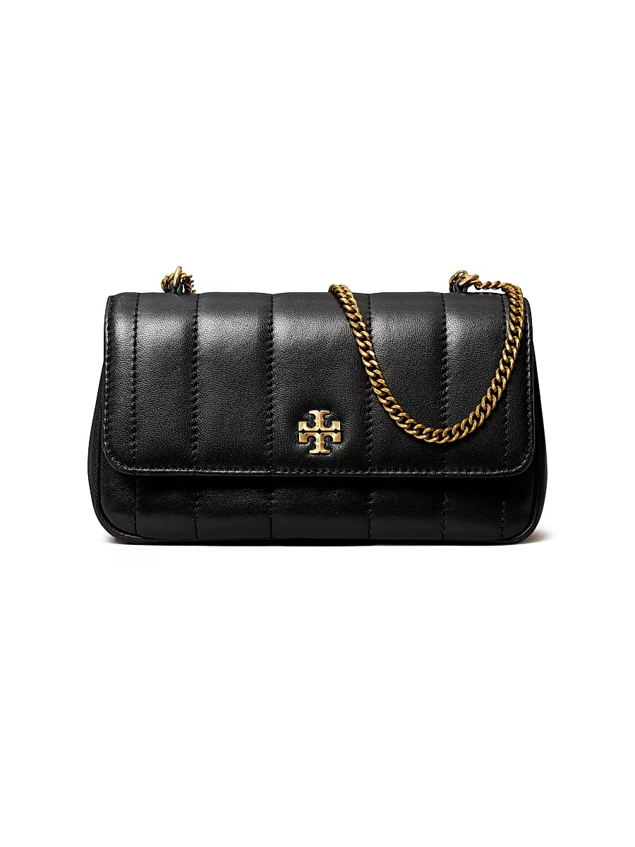 Women's Mini Kira Leather Flap Shoulder Bag - Black | Saks Fifth Avenue