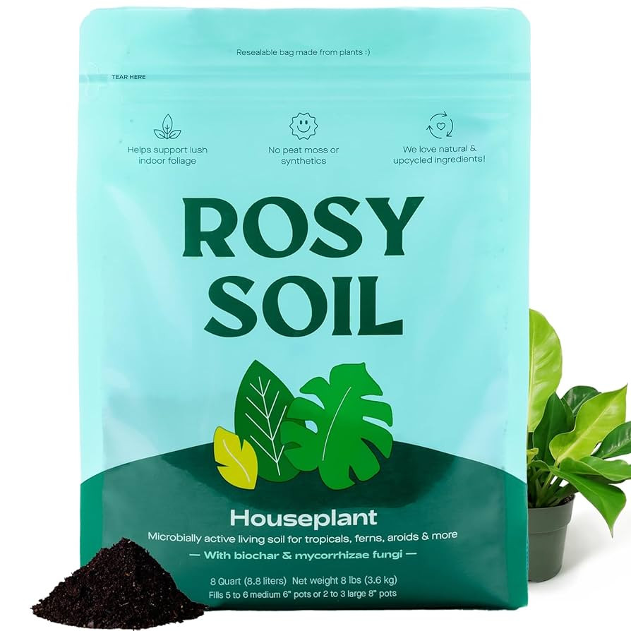 Rosy Soil Indoor Potting Soil for House Plants - Organic Potting Soil Mix for Indoor Plants - Enr... | Amazon (US)