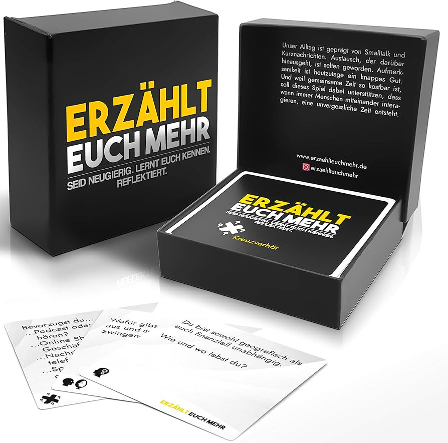 Tell me more (classic) adult party game - game for more mindfulness and self-reflection - great g... | Amazon (DE)