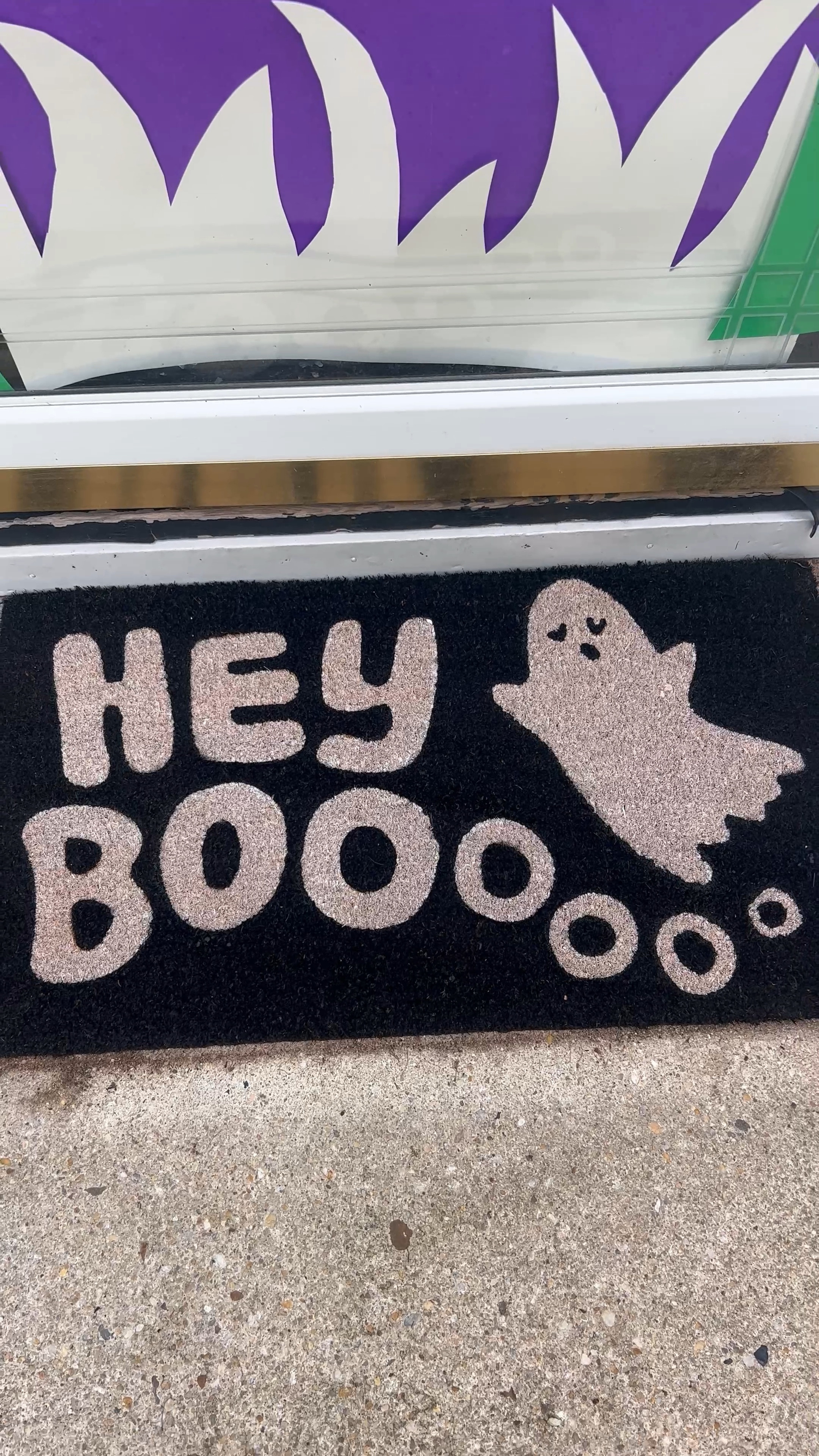 How cute is this ghost door mat for October? 

#LTKhome #LTKHalloween #LTKHoliday