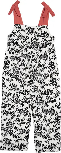 Kids' Print Bow Tie Cotton Corduroy Romper | Nordstrom