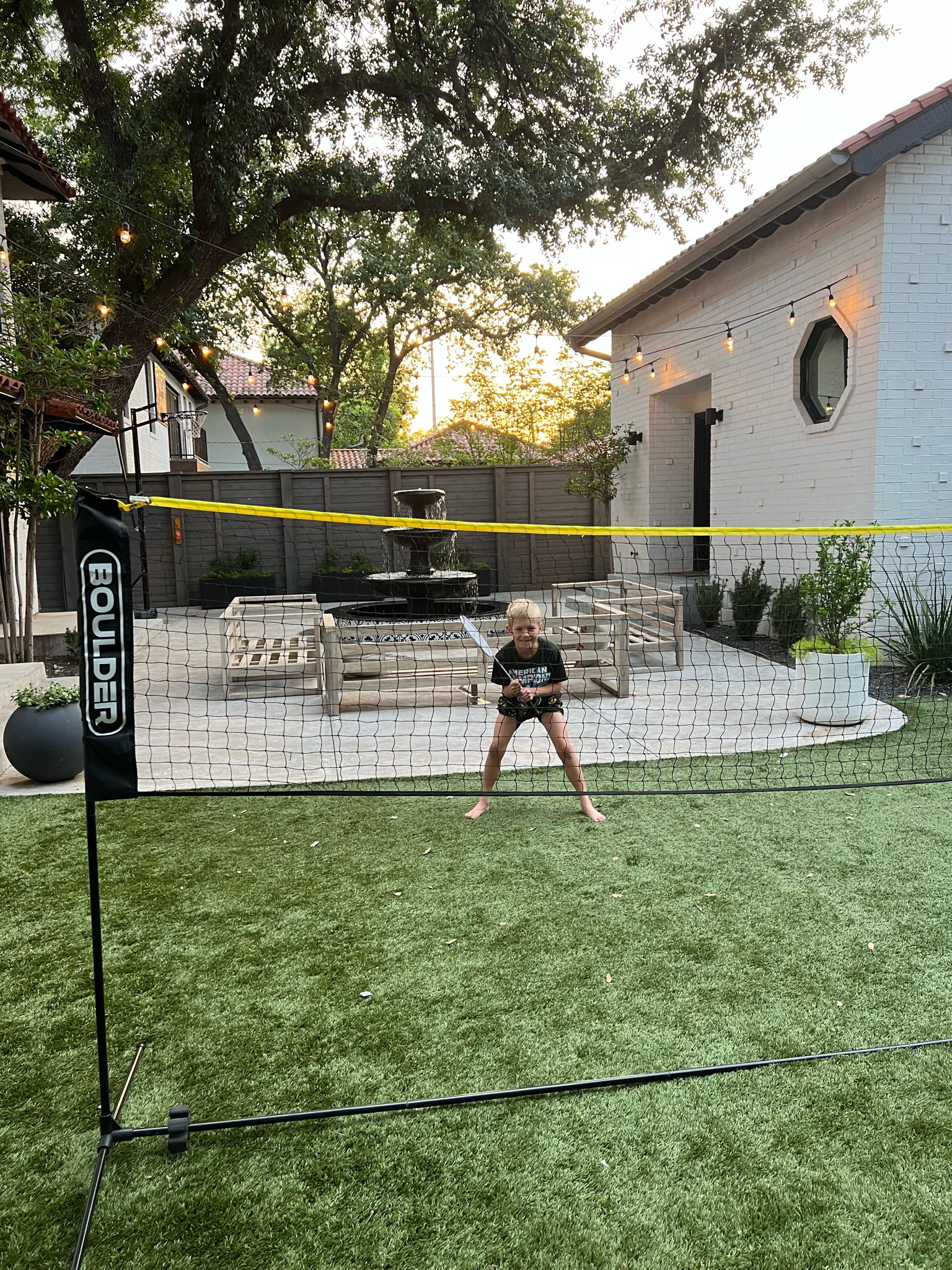 My badminton buddy 🤍 we have used this net so much since purchased! Can be used for volleyball, pickleball, badminton and more backyard games! 

#LTKfit #LTKunder100