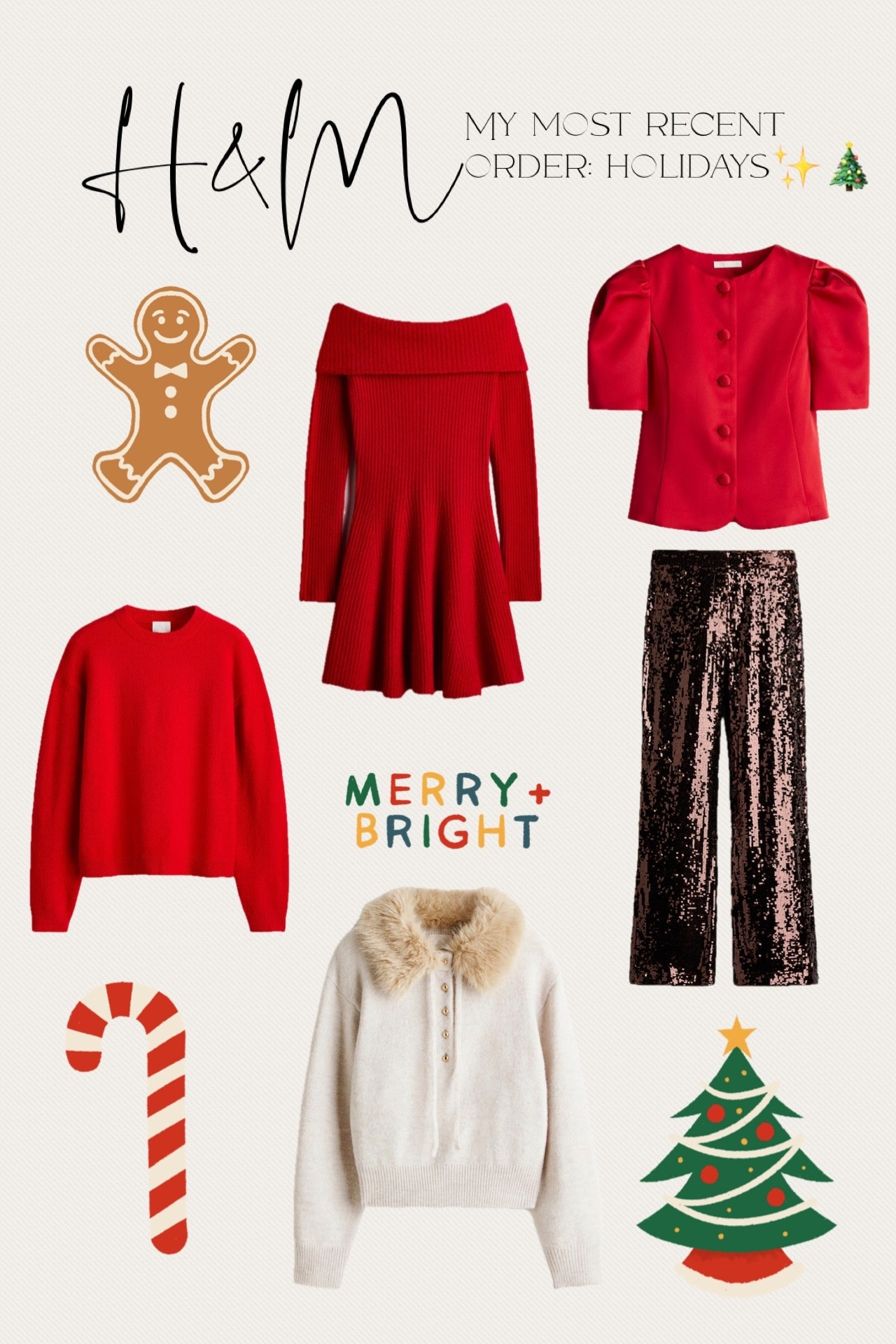 H&M order for Christmas outfits 

#LTKOver40 #LTKFindsUnder50 #LTKHoliday