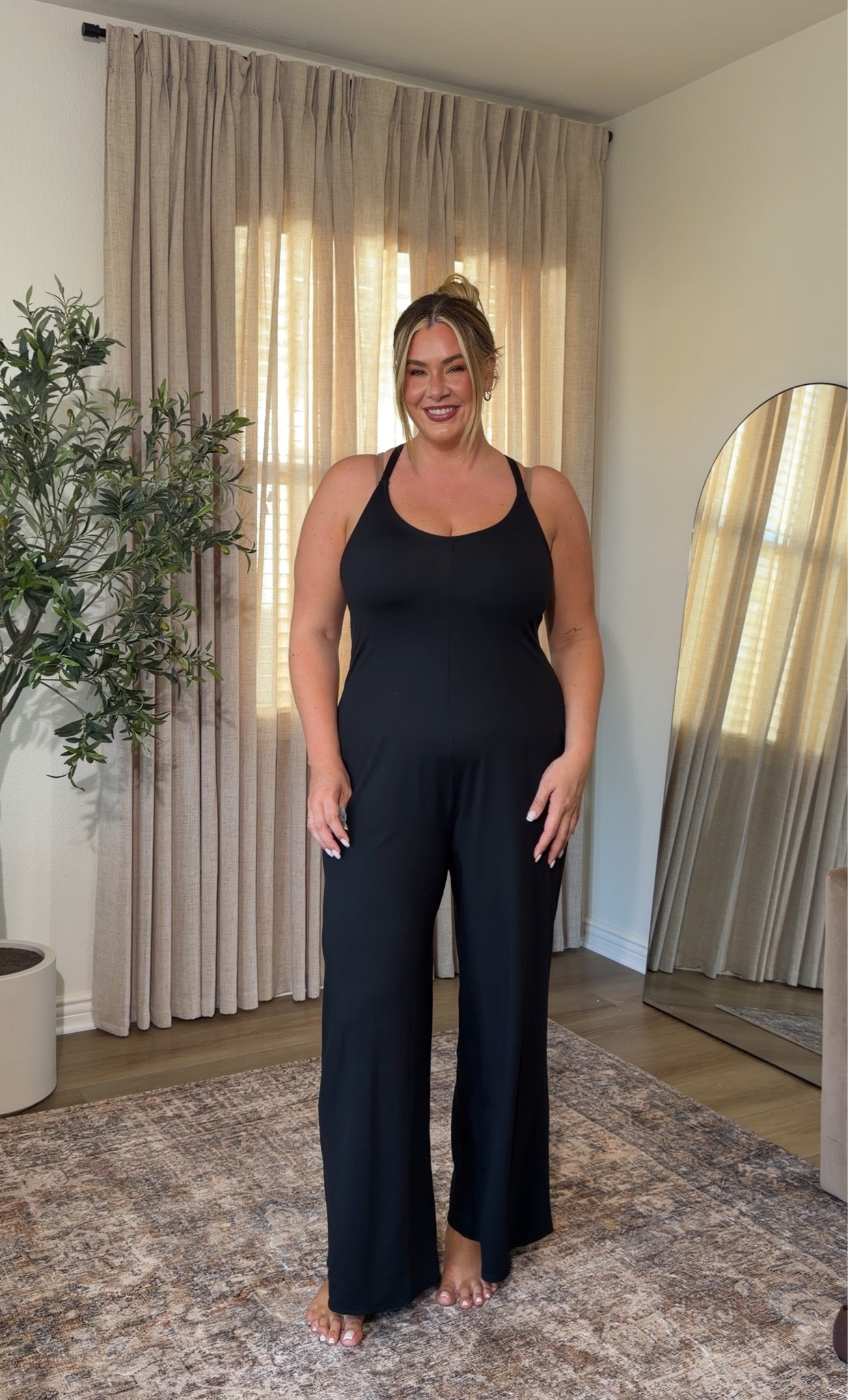 the softest jumpsuit!! wearing an xl ✨

#LTKootd #LTKMidsize #LTKTall