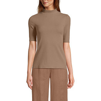Women's Wide Rib Mock Turtleneck | Macy's