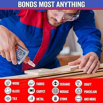 Weldbond Adhesive, 60 ml, 2 fl.oz, Non-toxic Adhesive for wood, tile, glass, hard foam, porous su... | Amazon (US)