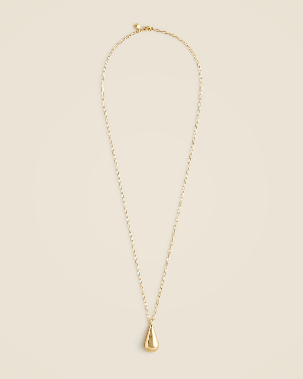 Long gold-tone teardrop necklace | J. Crew US