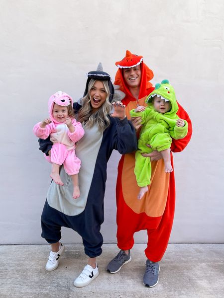 Last min Halloween costumes you can still get by the weekend!! 

Me- size M
Brandon- size XL
Blakely- 30-36 months
Asher- 2-3T 

All of these run true to size but brandon and I sized up for length, otherwise reviews said they might not be as long if you want pants to be full length. Great to keep you warm and you can let kids wear these as pjs in the cooler months 

(Halloween costume, family costumes, kids costumes, baby costume, toddler costume, dinosaur family costume, dinosaur costume, family photos, Halloween party, costume party, Amazon finds, Amazon prime, Amazon costume, onsie, budget friendly)

#LTKkids #LTKHalloween #LTKfamily