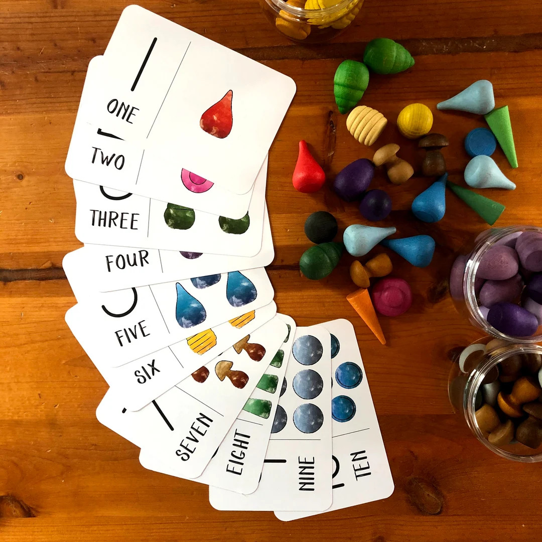 Number Learning / Grapat Mandala / Waldorf / Montessori Work - Etsy | Etsy (US)