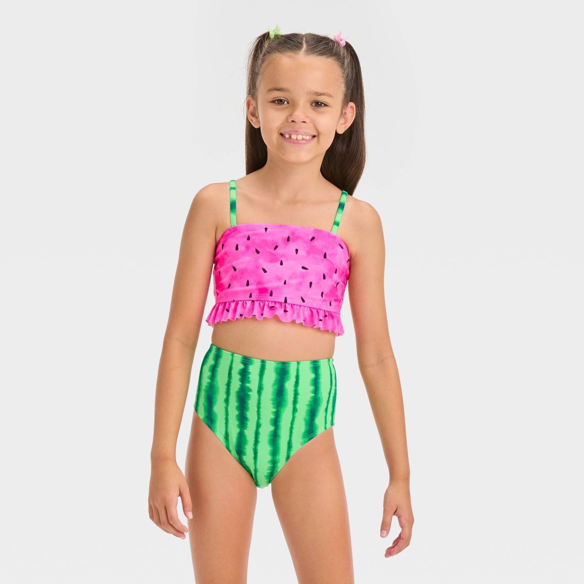 Girls' 'Watermelon Party' Fruit Printed Bikini Set - Cat & Jack™ | Target