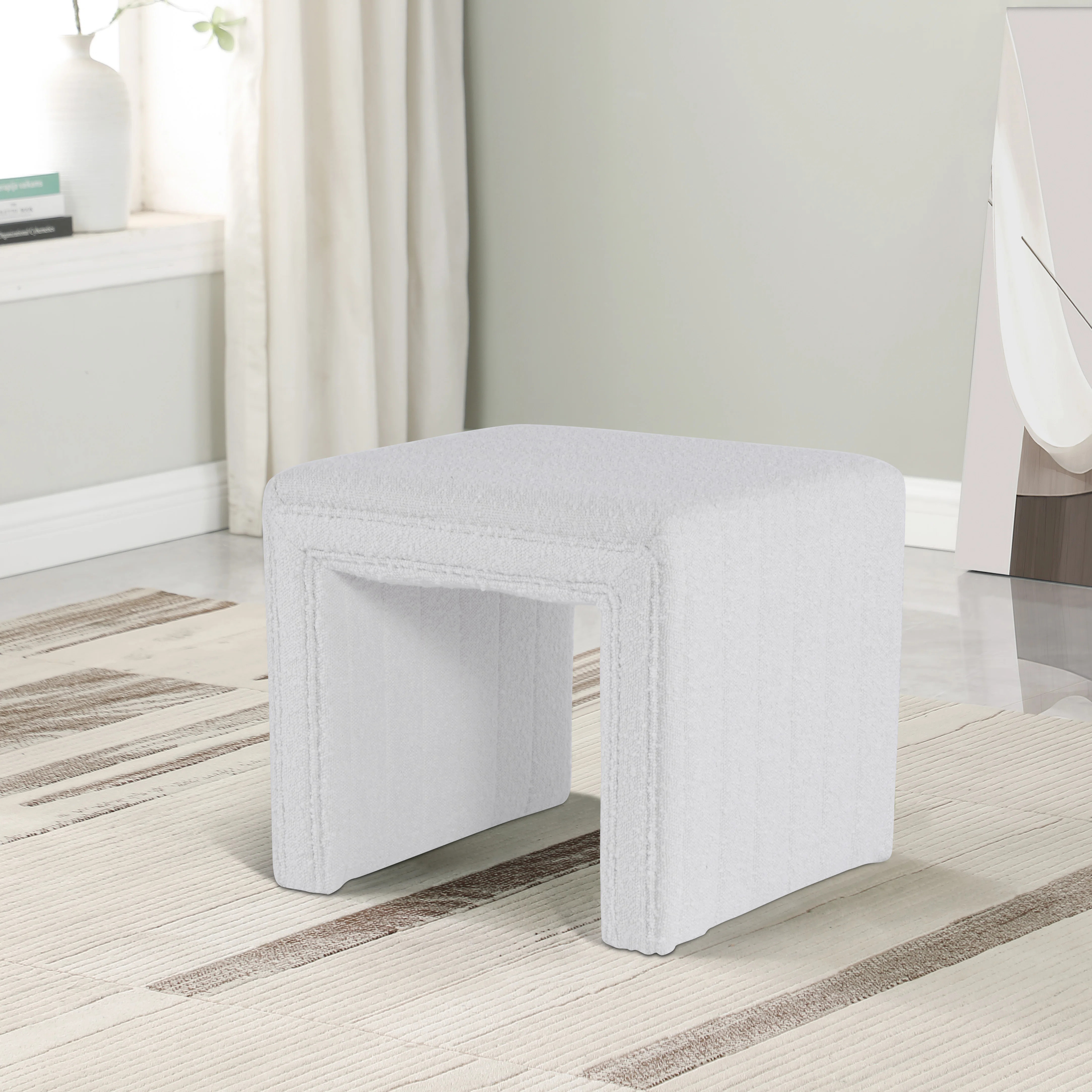 Aurealiz Modern Channel Ottoman | Wayfair North America