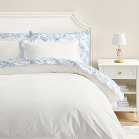 LoveShackFancy Embroidered Scallop Duvet Cover | Pottery Barn Teen