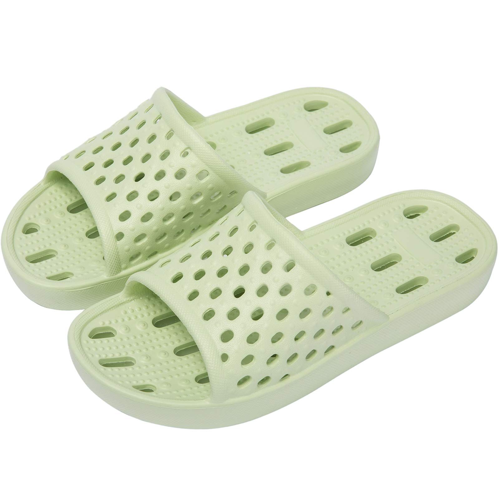 Shower Sandals Women Quick Drying Bath Slippers Non Slip Dorm Shoes Green, Size 10 - Walmart.com | Walmart (US)