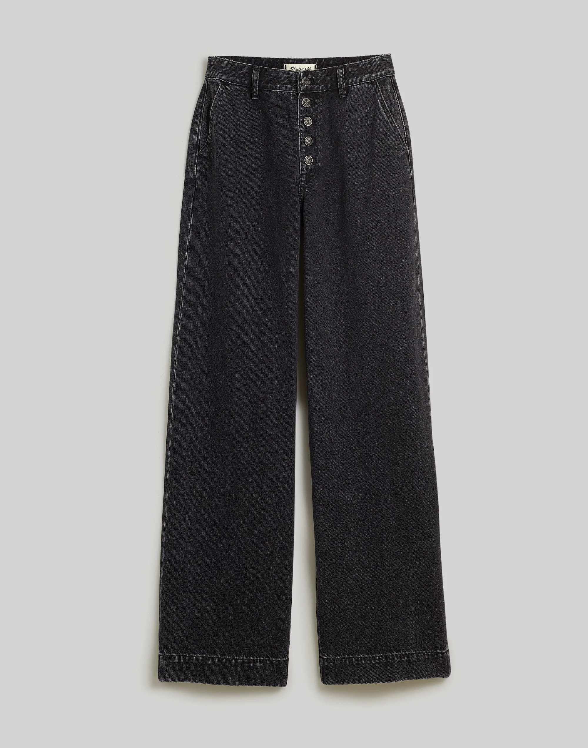 Superwide-Leg Jeans in Selwick Wash: Button-Front Edition | Madewell
